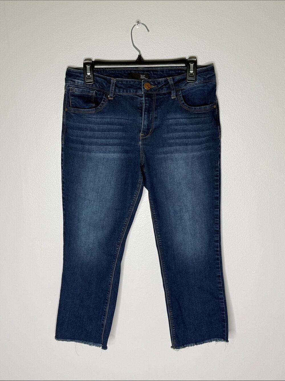1822 Denim Dark Blue Cropped Ankle Jeans Size 12